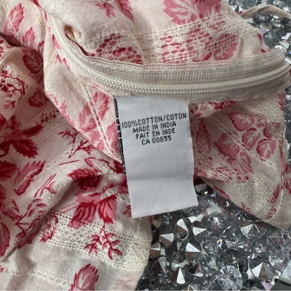 Addition Elle tank top sparkly embroidered beads floral flowers red cream cute - Picture 13 of 13